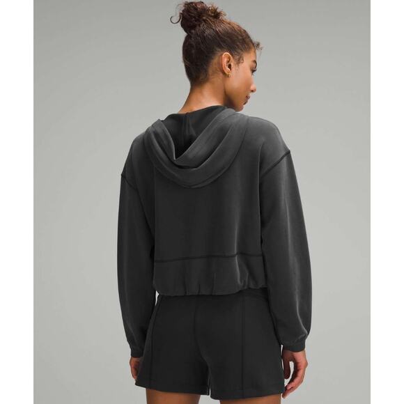 Lululemon Softstreme Full-Zip Hoodie Black Size 2 EUC - Picture 2 of 9